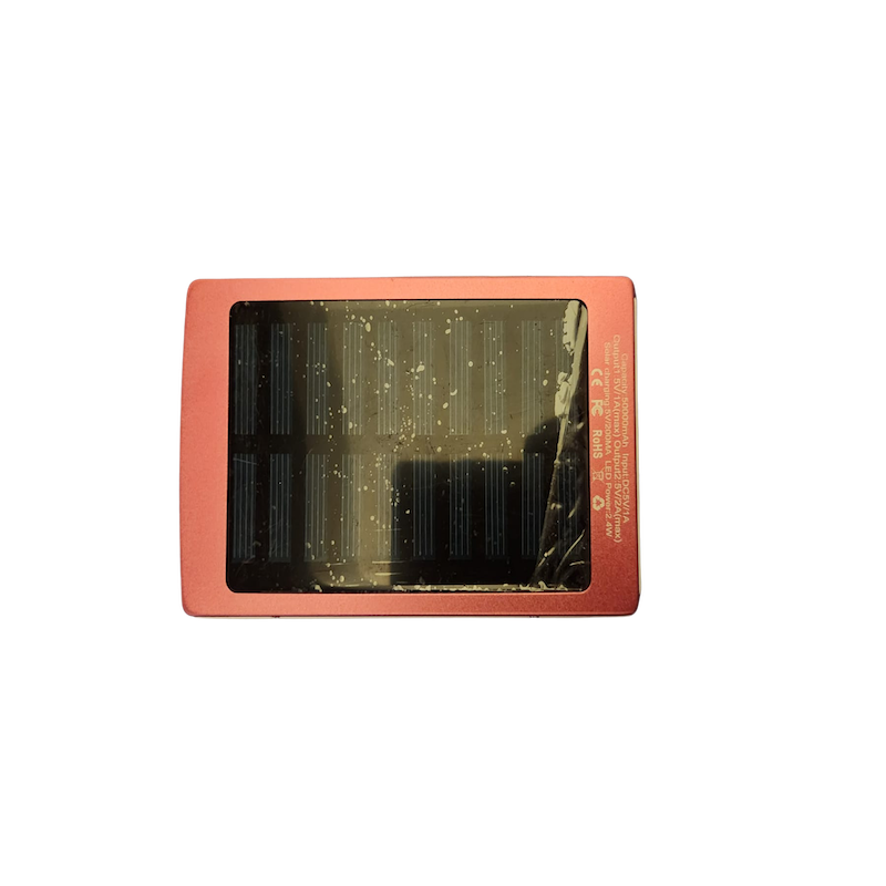 Baterie externa solara, 2 porturi iesire 2A si 1A, lanterna, 30000mAh