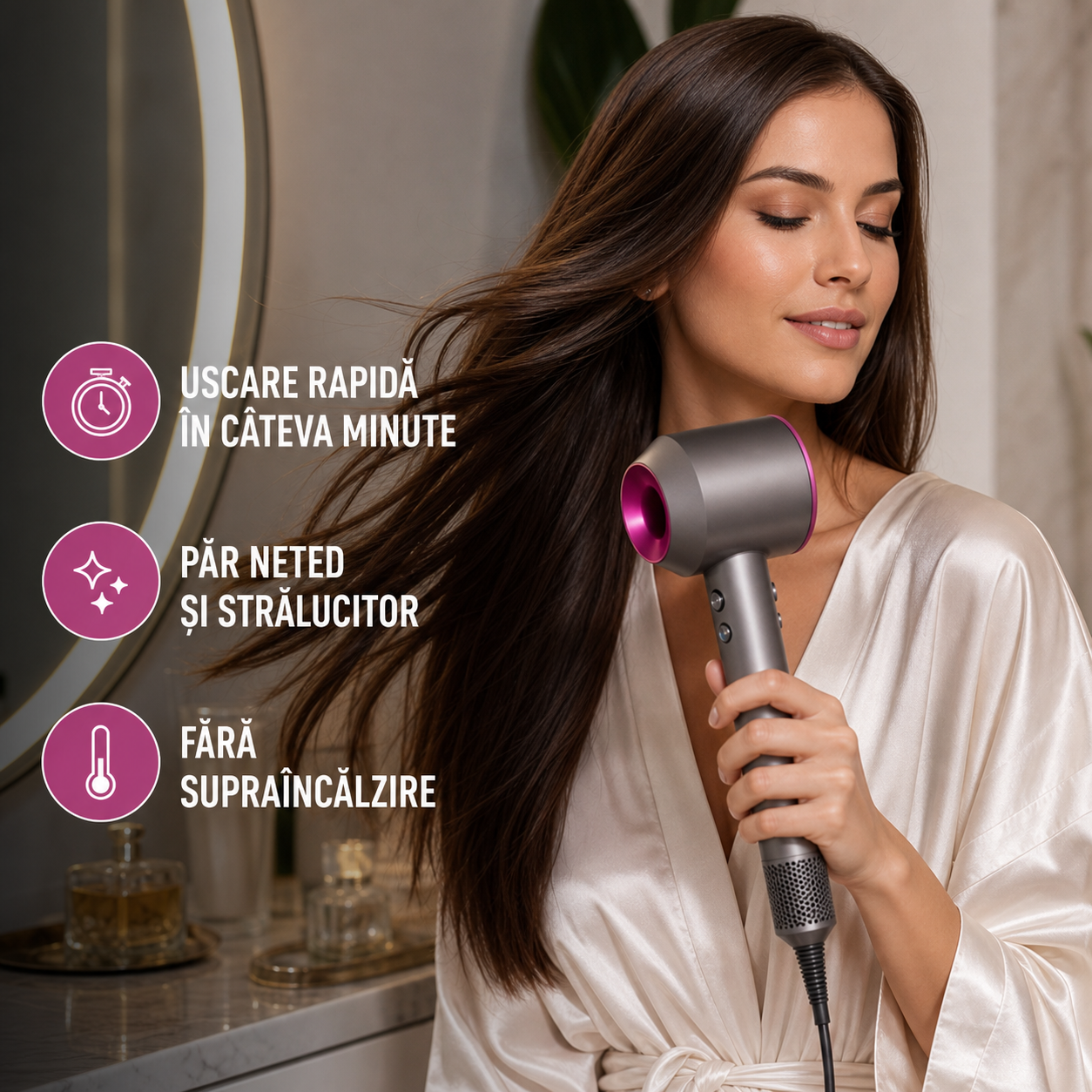 Uscător de păr ionizat – performanță și îngrijire profesională
