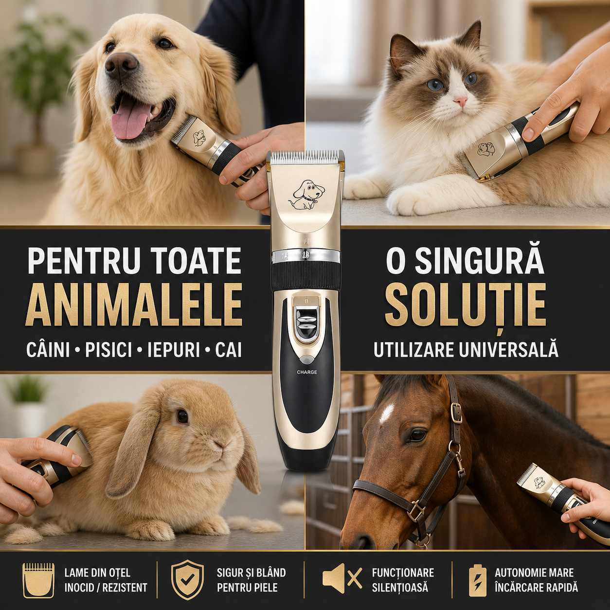 Masina de Tuns Animale, Caini Si Pisici, Reincarcabila