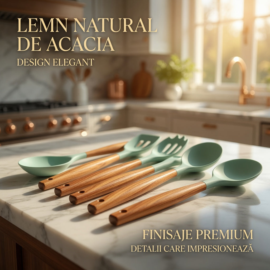 Set bucătărie 19 piese — ustensile esențiale pentru gătit