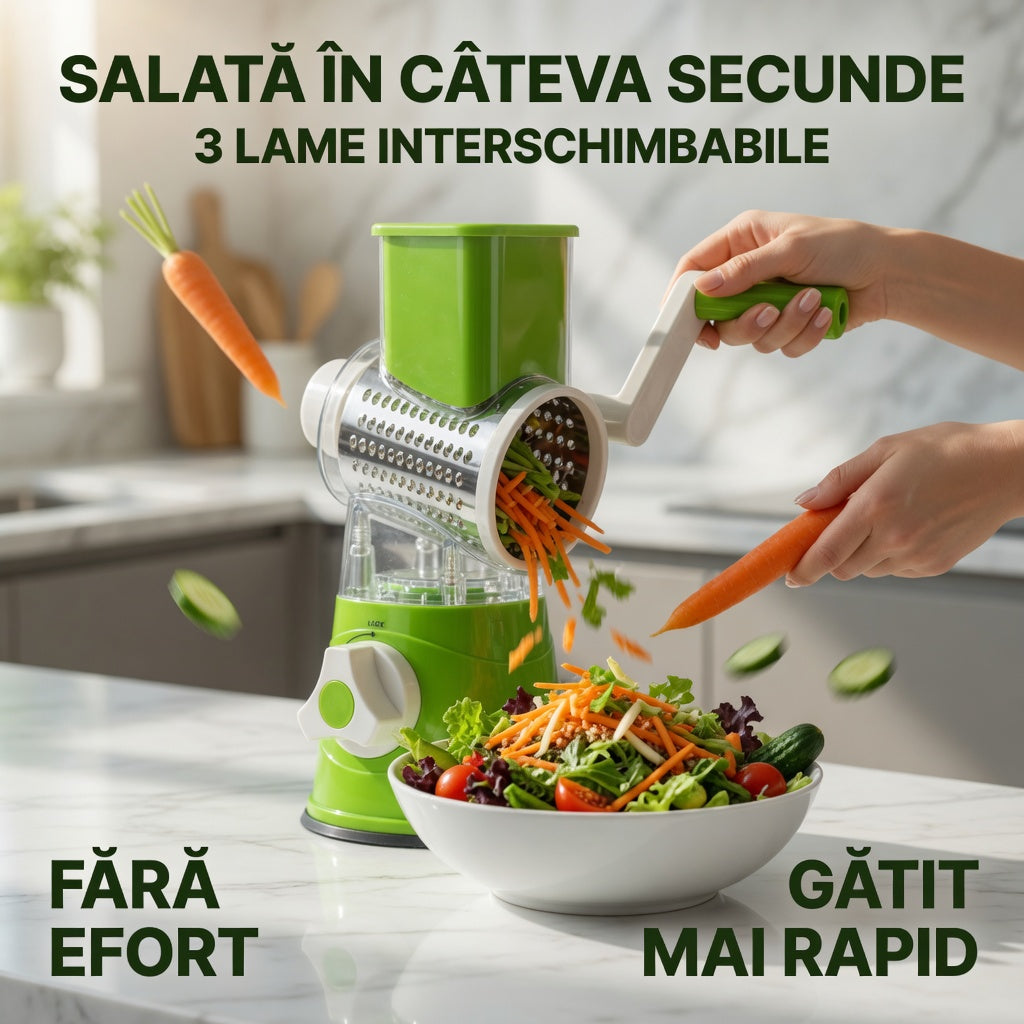 Razatoare manuala pentru legume Tabletop Drum Grater