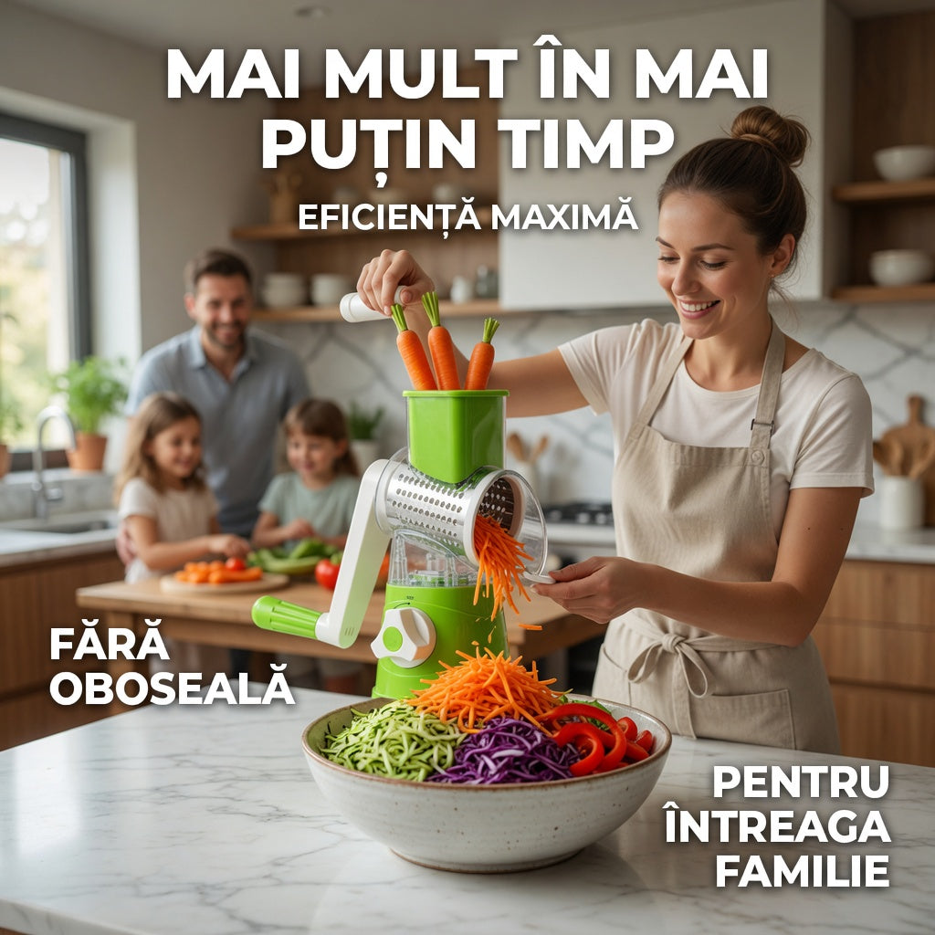 Razatoare manuala pentru legume Tabletop Drum Grater