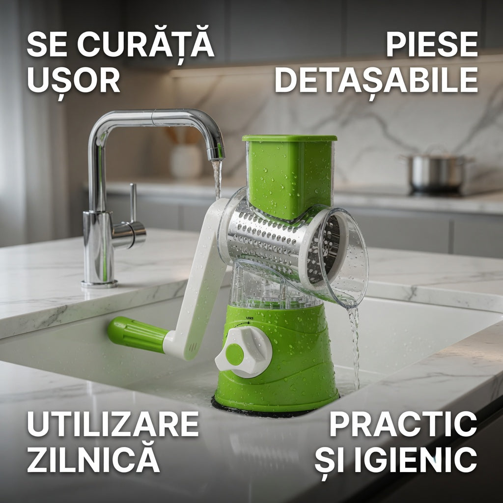 Razatoare manuala pentru legume Tabletop Drum Grater
