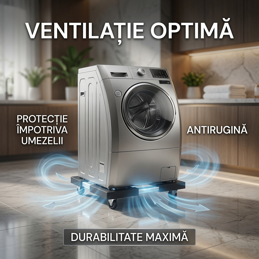 Suport mobil cu roti pentru mutat frigider si masina de spalat