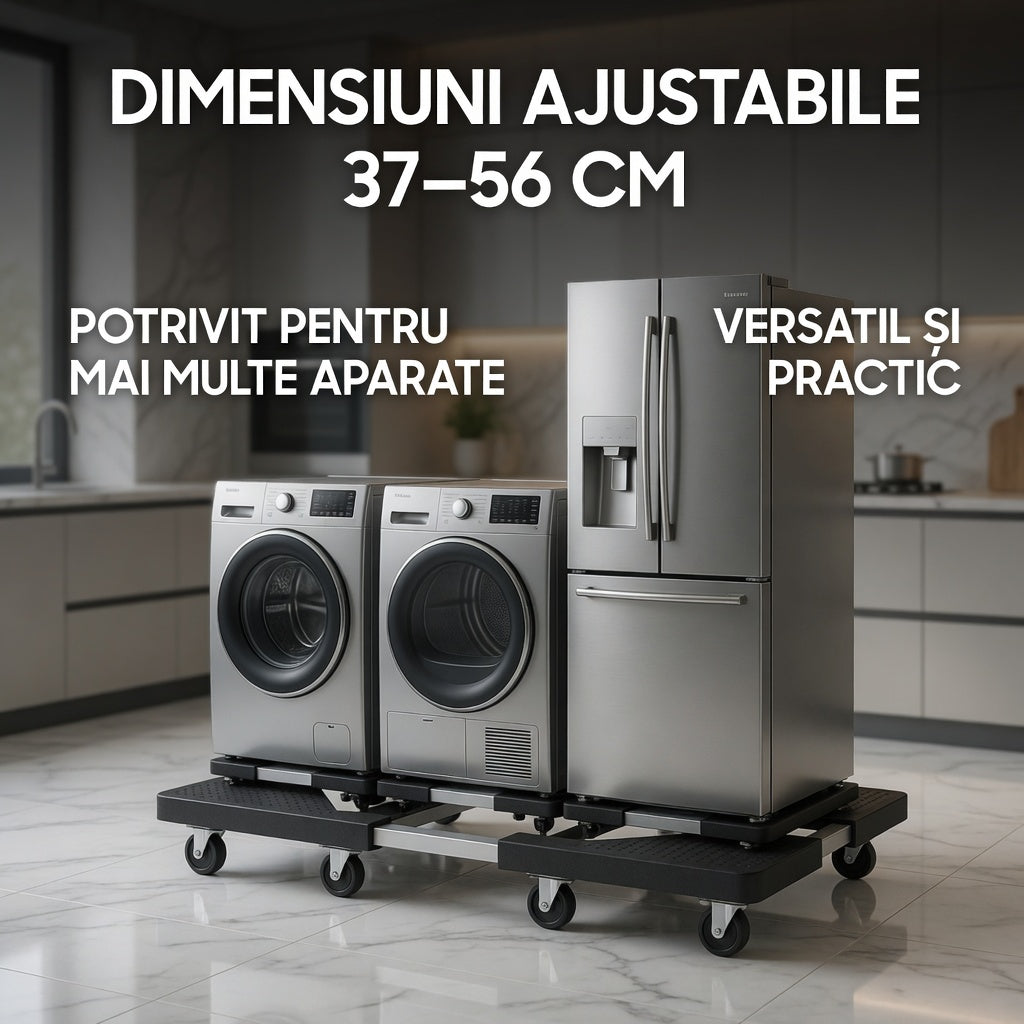 Suport mobil cu roti pentru mutat frigider si masina de spalat