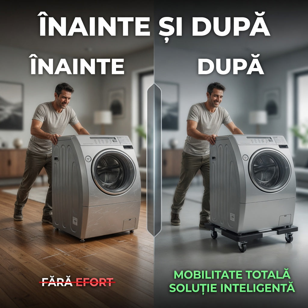 Suport mobil cu roti pentru mutat frigider si masina de spalat