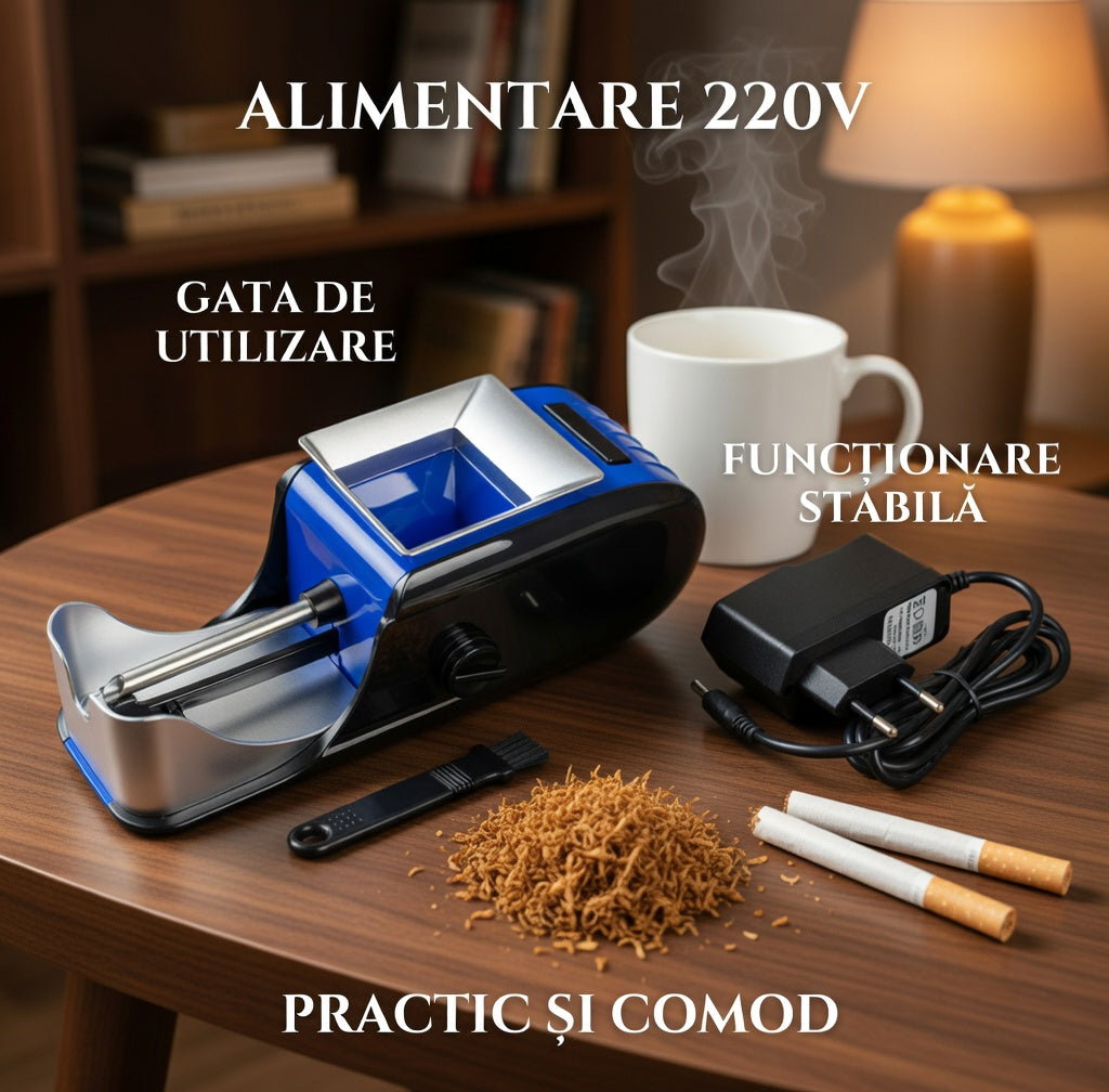 Aparat Electric pentru Facut Tigari cu Alimentare 220V – Rapid si Usor de Utilizat