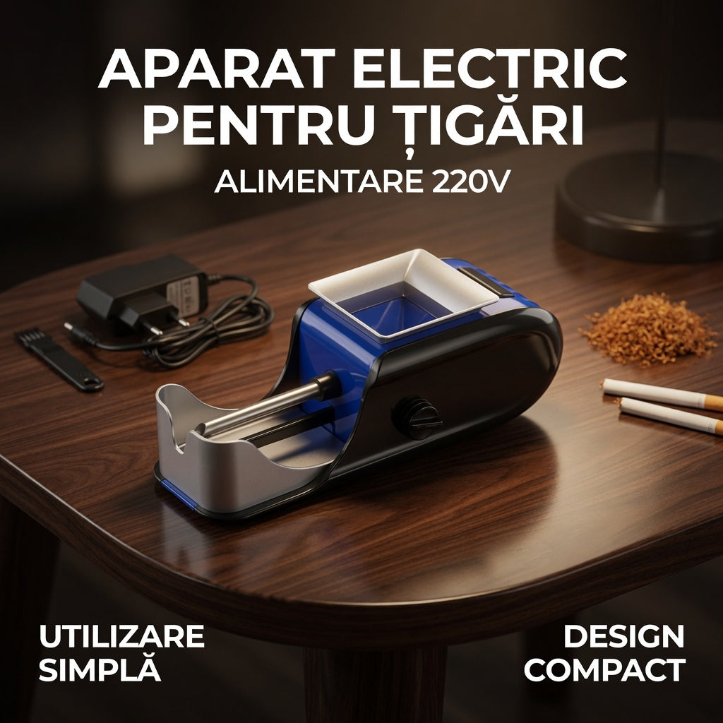 Aparat Electric pentru Facut Tigari cu Alimentare 220V – Rapid si Usor de Utilizat