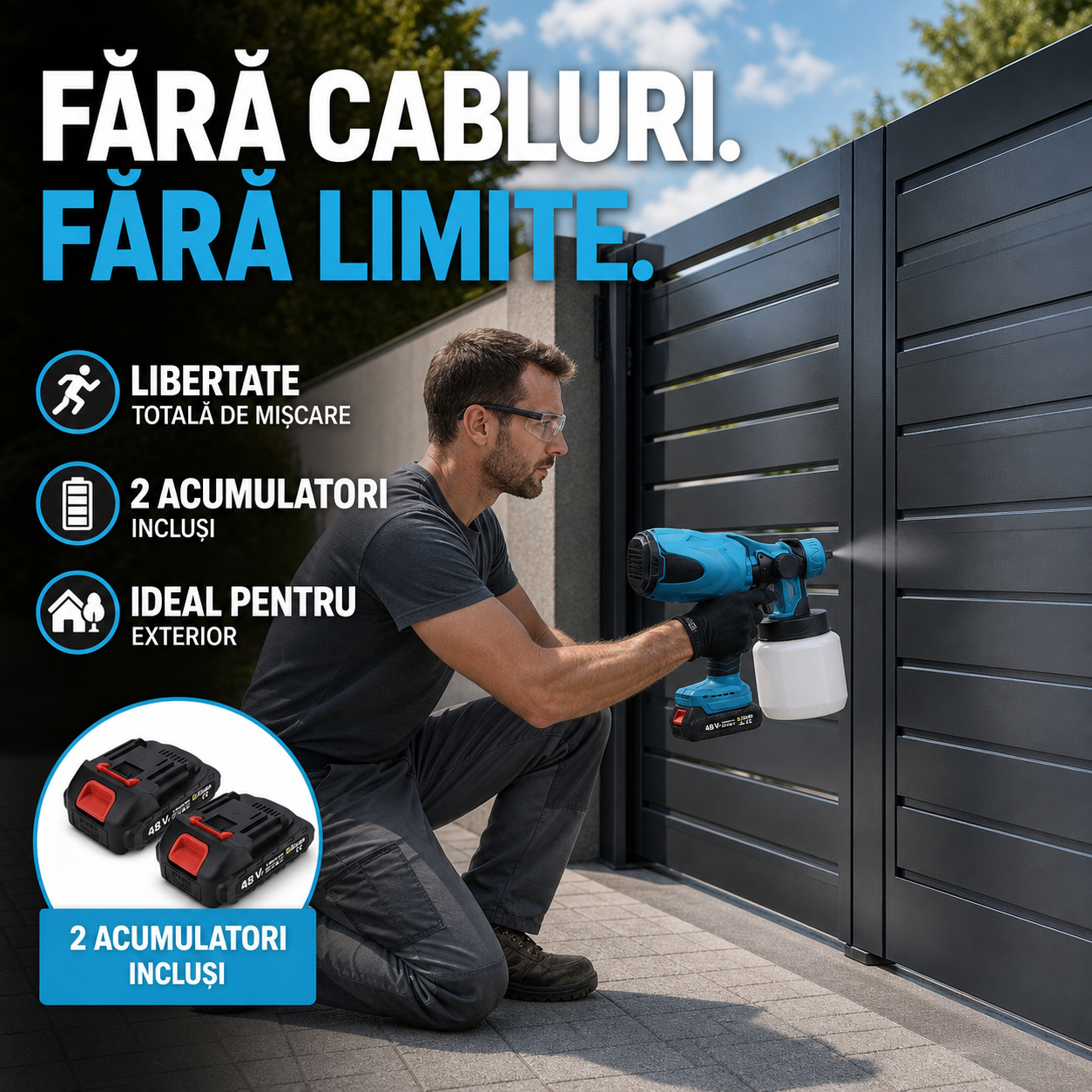 Pistol de Pulverizare Vopsea electric