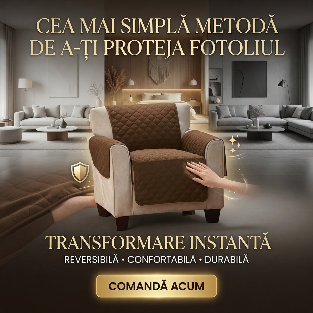 Husă universală pentru fotoliu – elastică, rezistentă la pete și spălabilă