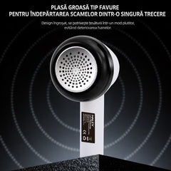 Aparat Electric pentru Îndepărtat Scame HALEY HY-125, Reîncărcabil, 8500 RPM, 6 Lame Inox, Afișaj Digital
