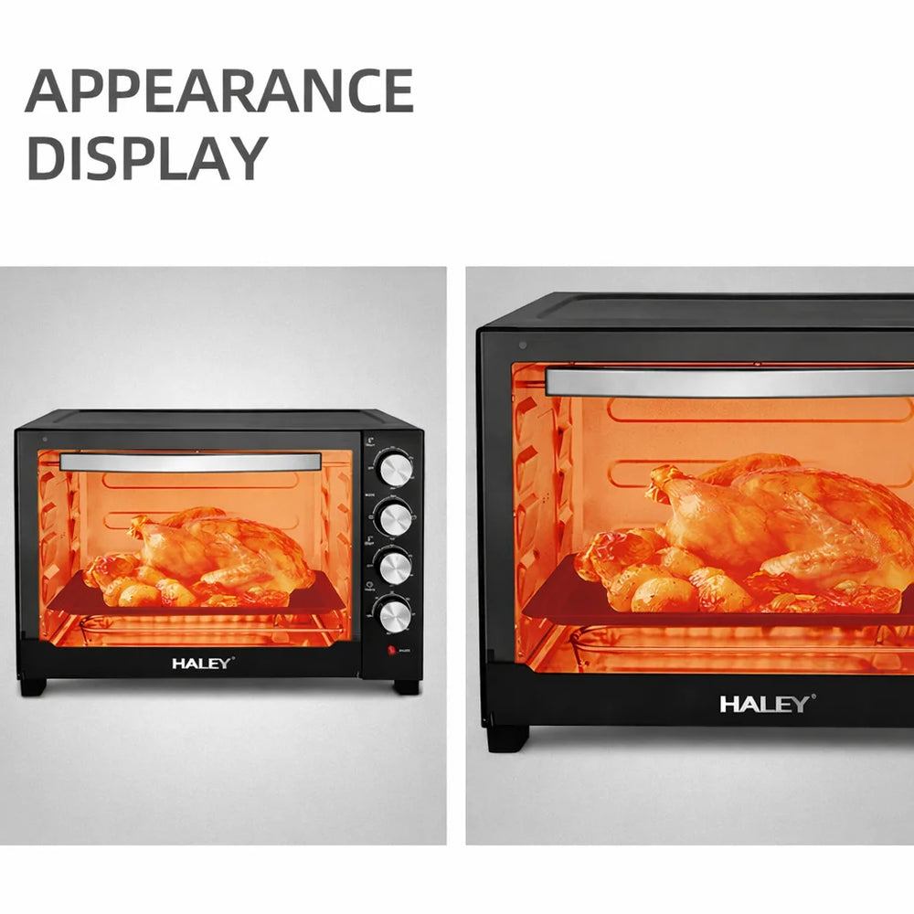Cuptor Electric HALEY HY-5130, 60L, 2200W, Negru