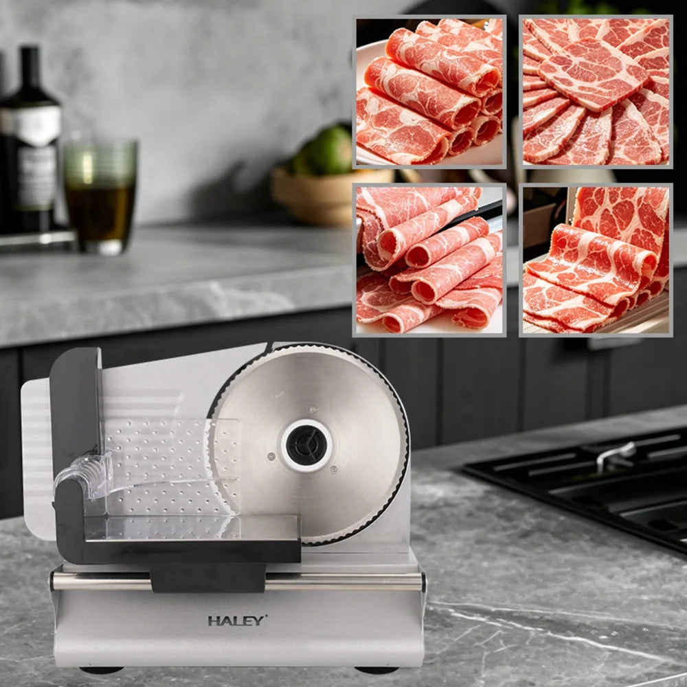 Feliator Electric Profesional HALEY HY-1328, 800W, Lamă Inox 190 mm, Grosime de Tăiere Reglabilă