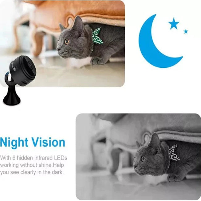 Mini camera de supraveghere wireless WiFi 1080p Full HD