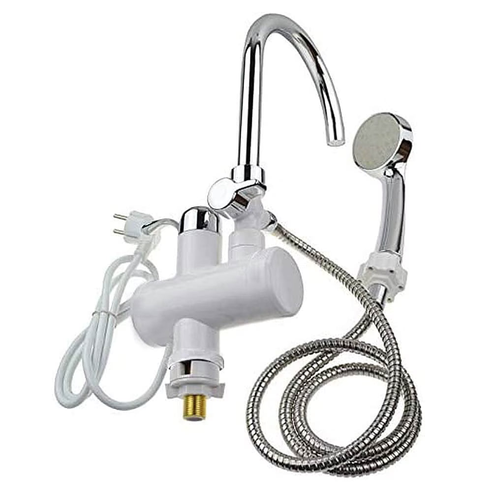 Robinet Electric pentru incalzit apa cu Dus si afisaj de temperatura - prindere pe chiuveta