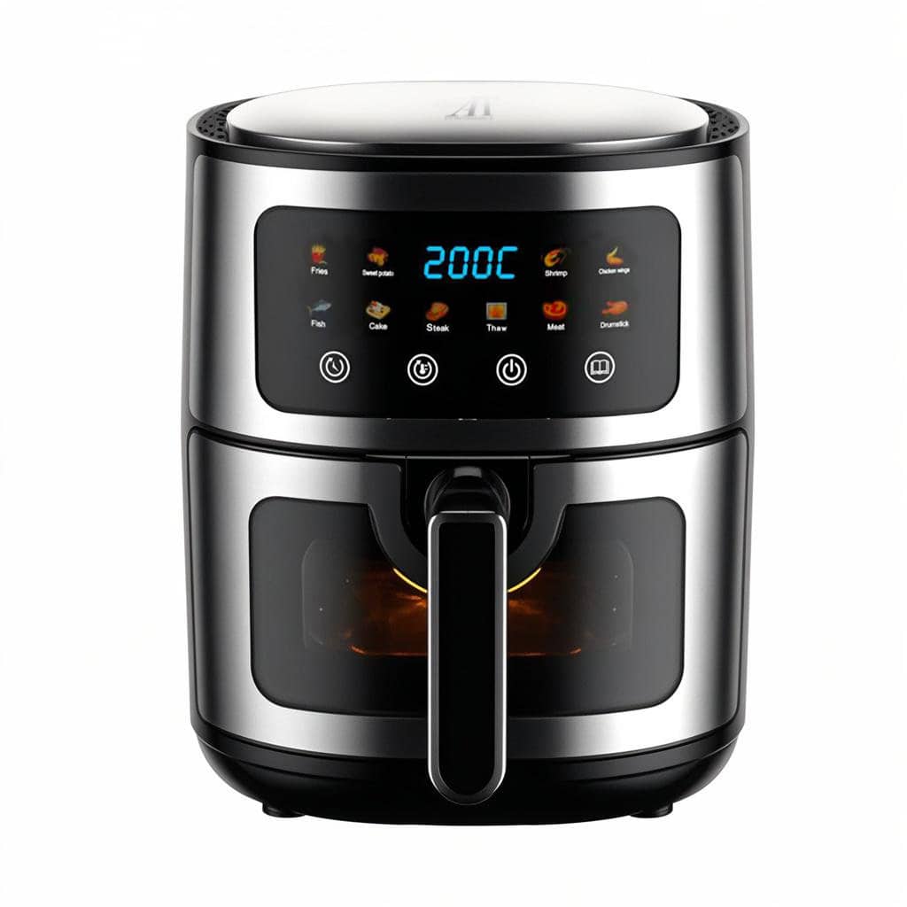 Friteuză cu Aer Cald AT PERFORMANCE, 8L, 2800W, Display Touch, 10 Programe, Negru