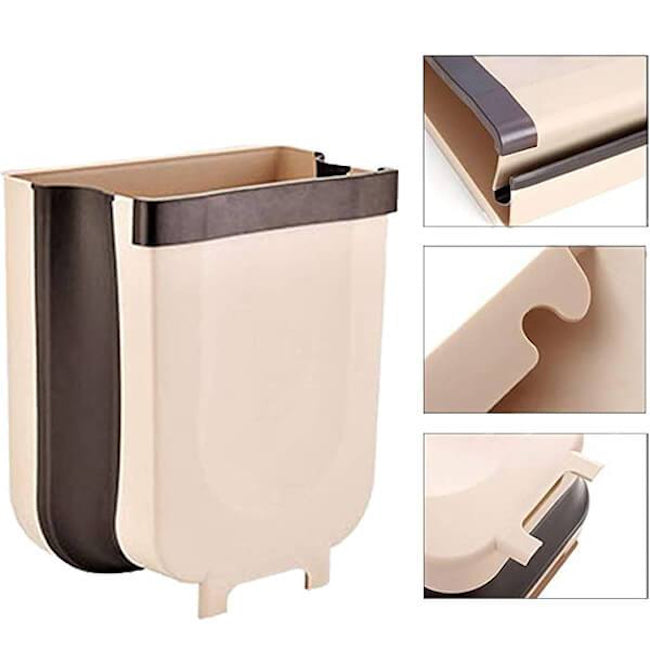 Cos de gunoi pliabil, pentru dulap, din plastic/silicon