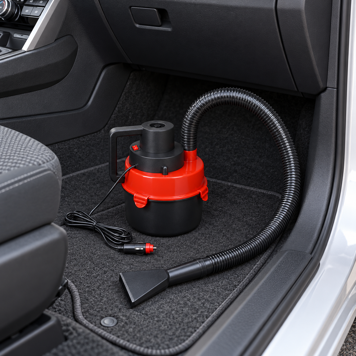 Aspirator auto 12 V, 90 W, pentru curățarea interiorului mașinii
