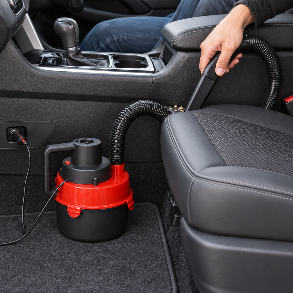 Aspirator auto 12 V, 90 W, pentru curățarea interiorului mașinii