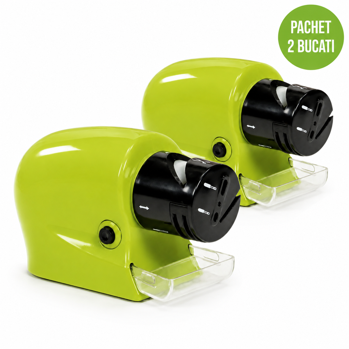 Pachet 2 Dispozitive Electrice Multifuncționale pentru Ascuțirea Cuțitelor, Foarfecilor și Șurubelnițelor