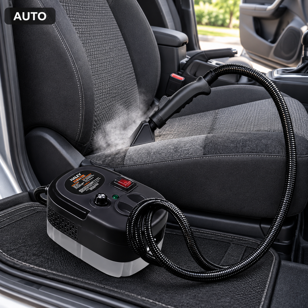 Aparat de Curățat cu Aburi HALEY HY-3932, 3500 W, Rezervor 1,2 L, 6 Trepte de Abur, Furtun 2 m