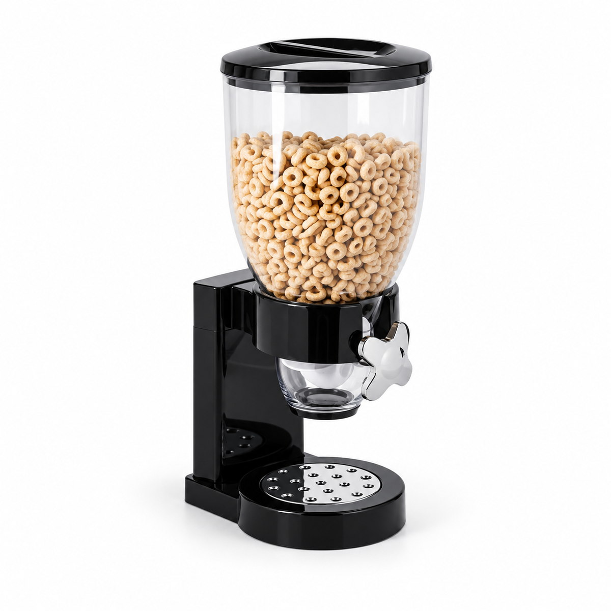 Dispenser pentru cereale 2 L – plastic transparent cu dozator