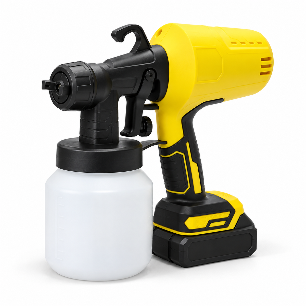 Pistol de Vopsit Portabil cu Baterie 20V – 3000 PSI Presiune Profesională, 800ml Container, Sistem HVLP fără Fir