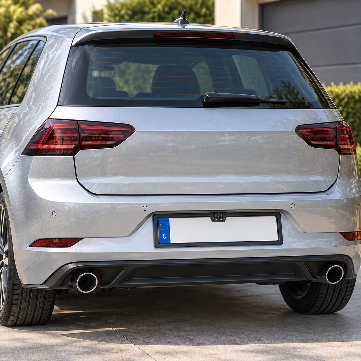 Suport Număr Auto cu Cameră de Marșarier Integrată – Infraroșu, Unghi 120°, Protecție IP67