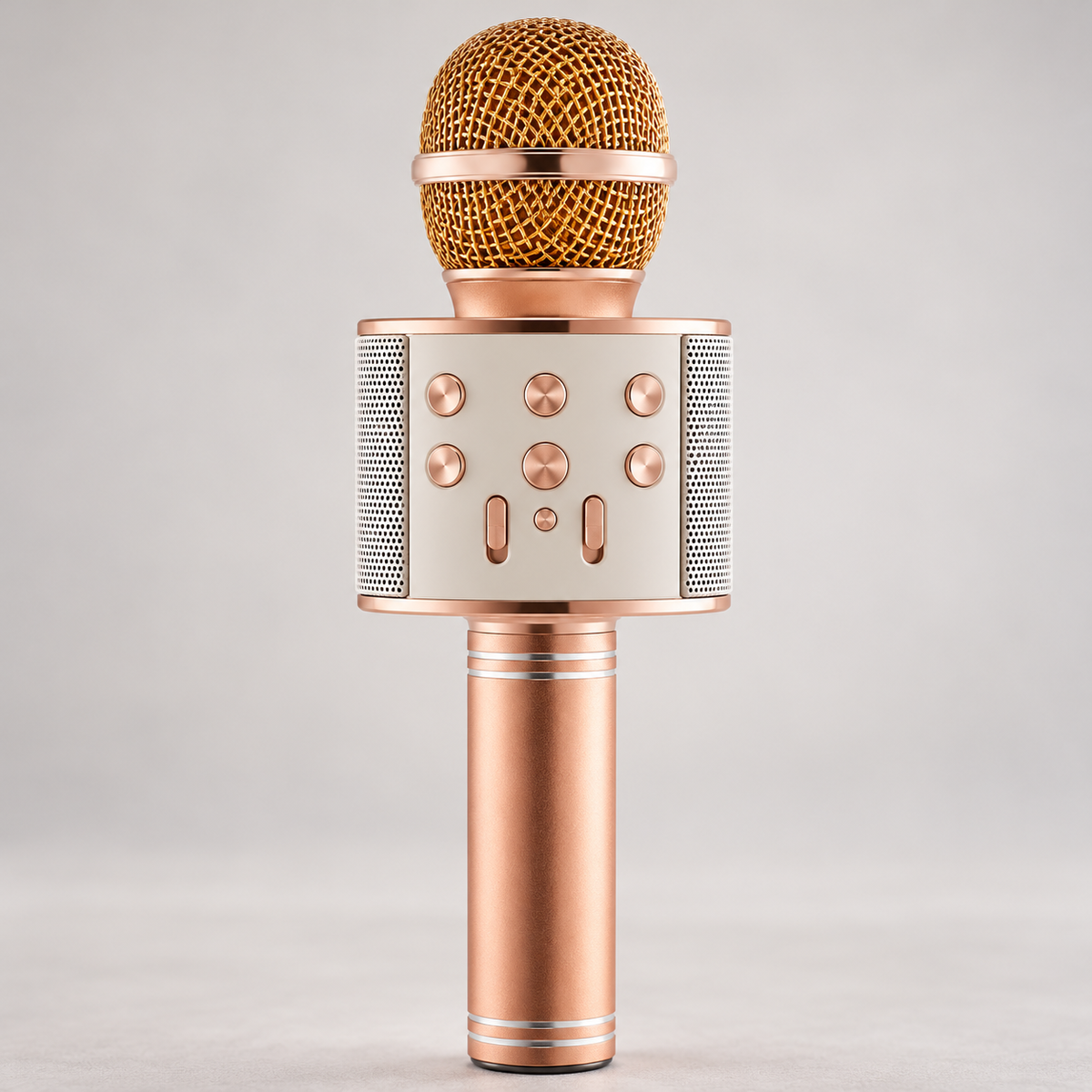Microfon wireless karaoke cu boxă integrată, suport card SD și cablu USB inclus