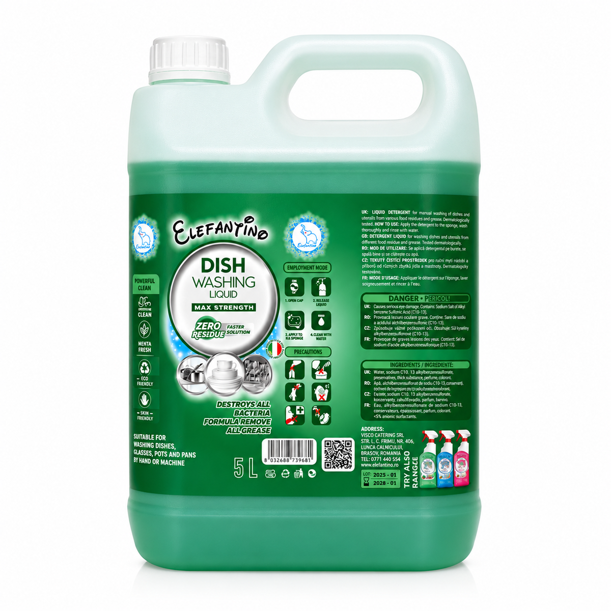 Detergent Vase Manual Elefantino 5L