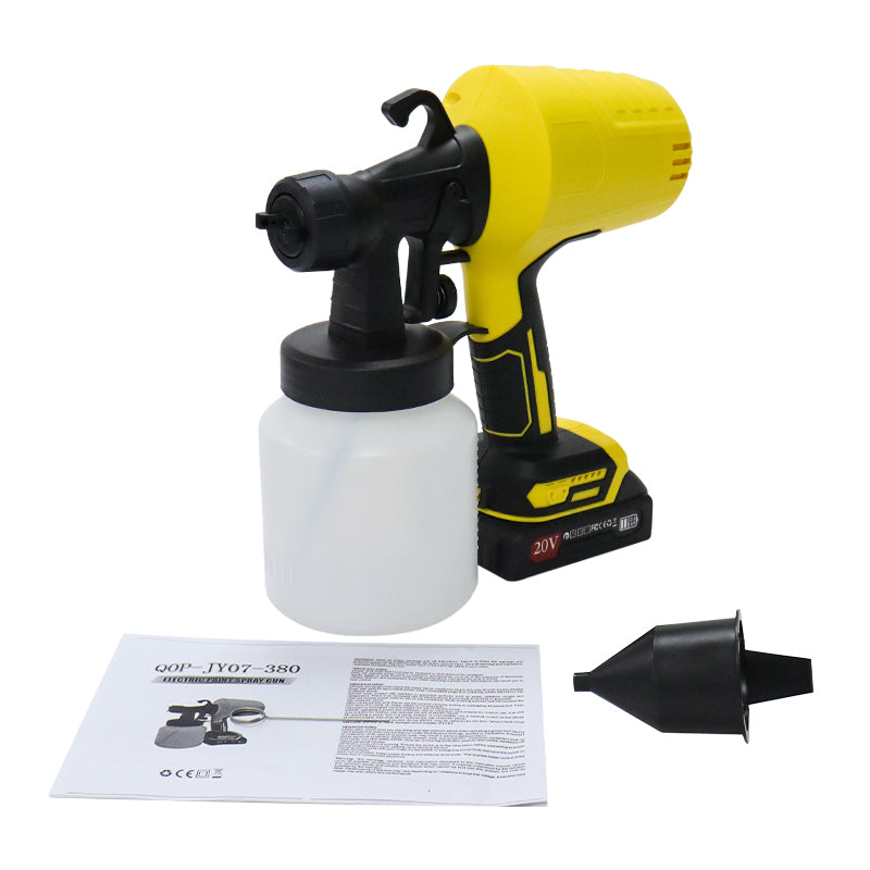 Pistol de Vopsit Portabil cu Baterie 20V – 3000 PSI Presiune Profesională, 800ml Container, Sistem HVLP fără Fir