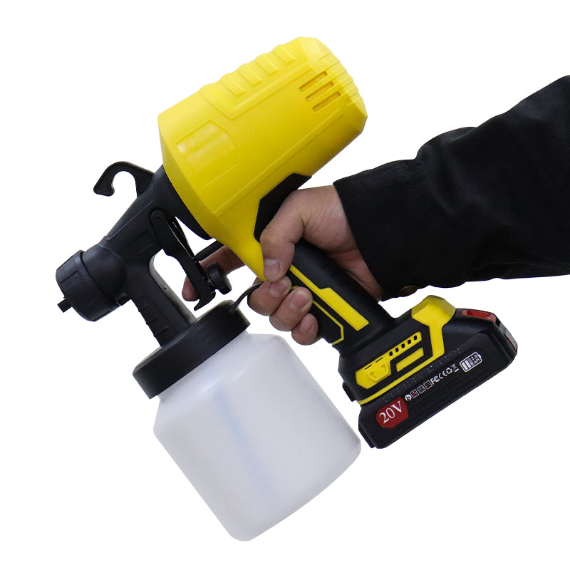 Pistol de Vopsit Portabil cu Baterie 20V – 3000 PSI Presiune Profesională, 800ml Container, Sistem HVLP fără Fir