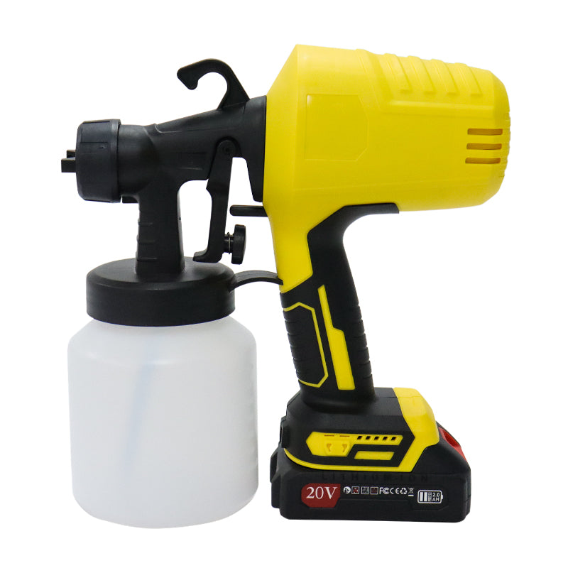 Pistol de Vopsit Portabil cu Baterie 20V – 3000 PSI Presiune Profesională, 800ml Container, Sistem HVLP fără Fir