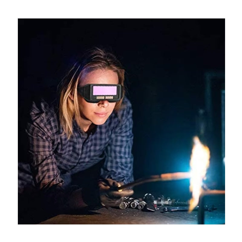 Ochelari protectie sudura cu filtru LCD auto-intunecare, curea si brate ajustabile