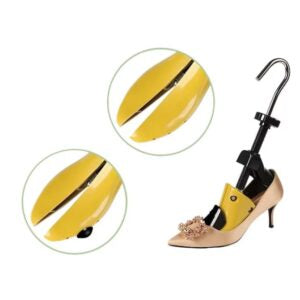 Set 2 sanuri reglabile pentru largit si alungit incaltaminte, marime 37-43, galben/negru