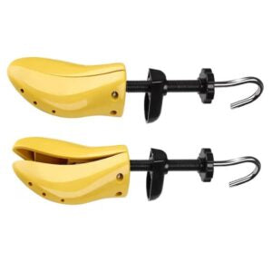 Set 2 sanuri reglabile pentru largit si alungit incaltaminte, marime 37-43, galben/negru