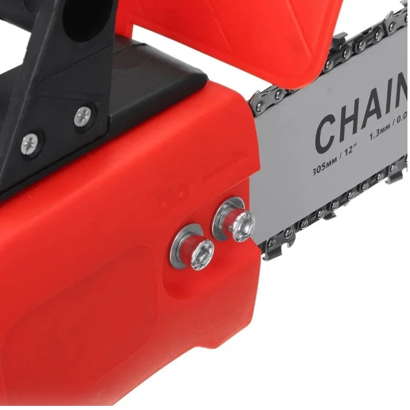 Fierăstrău electric cu lanț 30 cm, 1200W, 2 acumulatori și geantă de transport