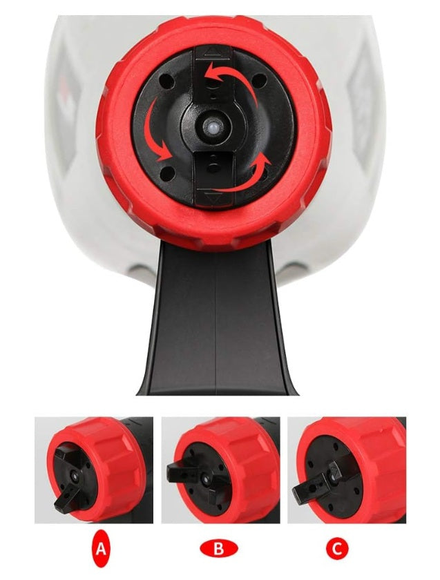 Pistol De Vopsit Profesional 800W, Recipient 800ml, Duze Reglabile, Debit 800 ml/min