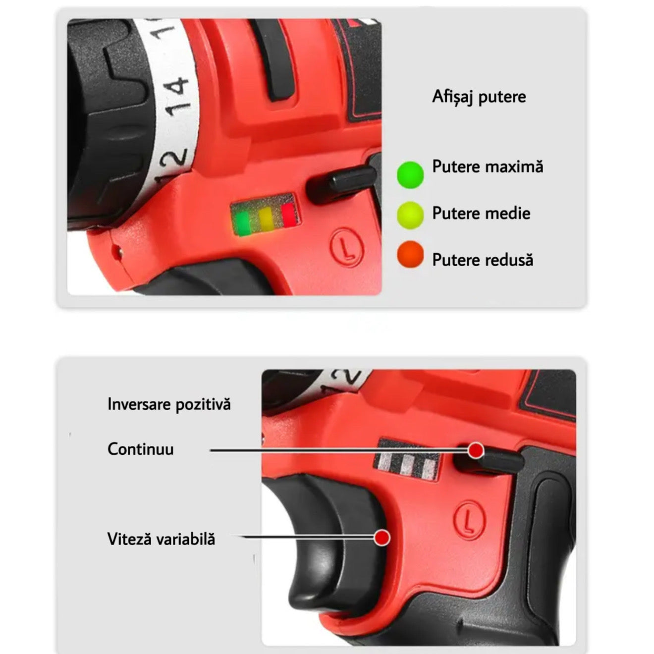 Set Mașină de Găurit 21V cu 42 Accesorii – Puternică și Portabilă