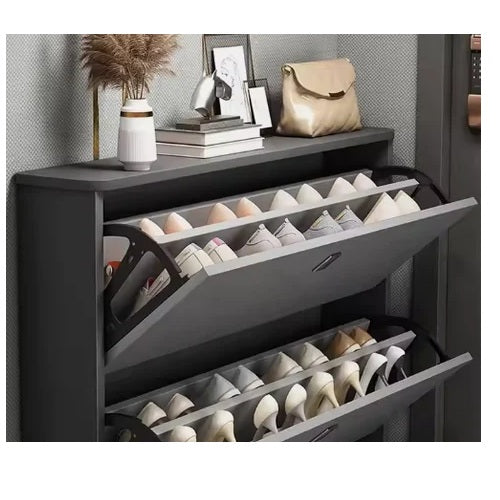 Pantofar Gri, Design Modern, Compact — Mobilier Hol