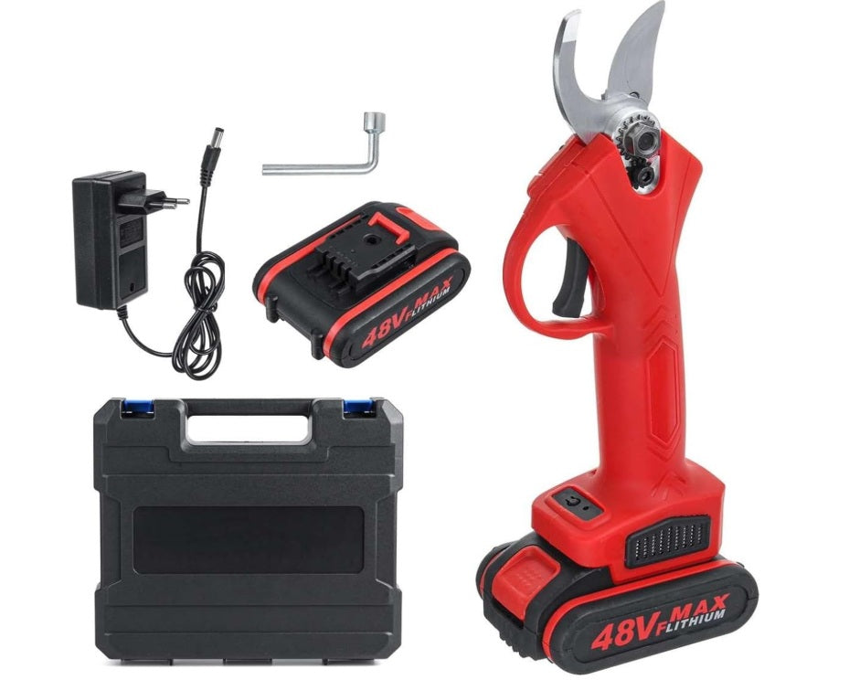 Foarfeca Electrică de Grădină cu Acumulator 24-36V – Taiere Rapidă și Eficientă