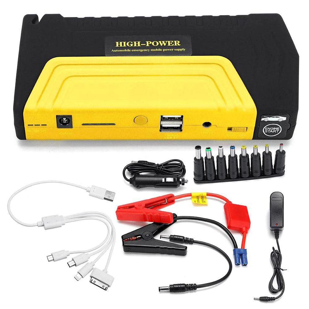 Robot Portabil Pornire Auto cu Acumulator 68 800 mAh și Funcții Multiple