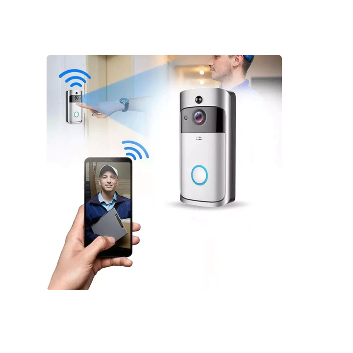 Sonerie Inteligentă SmartBell WiFi 720p, Wireless, Vizibilitate Nocturnă