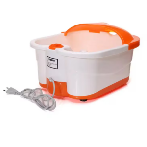 Aparat de hidromasaj pentru picioare alb/portocaliu – Îngrijire completă pentru picioare obosite