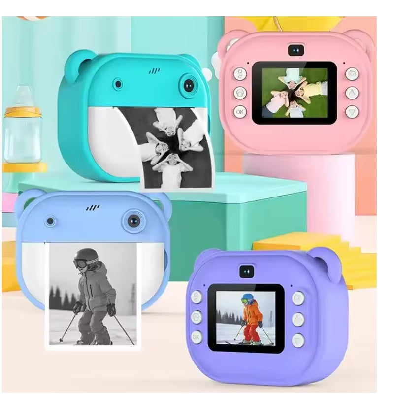 Aparat Foto pentru Copii cu Imprimare Termică și Ecran IPS 2.4”