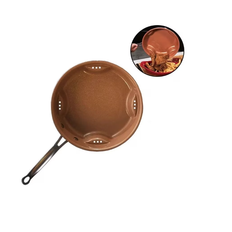 Tigaie 25 cm cu tehnologie aerodinamică – portocalie strălucitoare