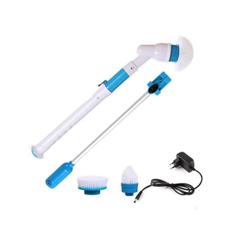 Dispozitiv electric de curățare 3 în 1 cu perii interschimbabile, alb-albastru