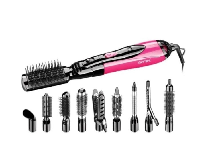 Perie electrică multifunctională 10-în-1 pentru uscare şi coafare profesională