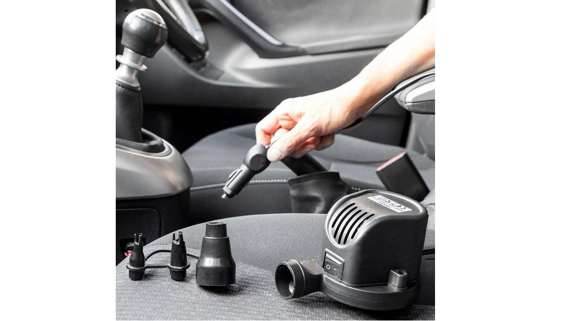 Saltea de dormit auto, PVC gonflabilă 72 × 132 cm — gri