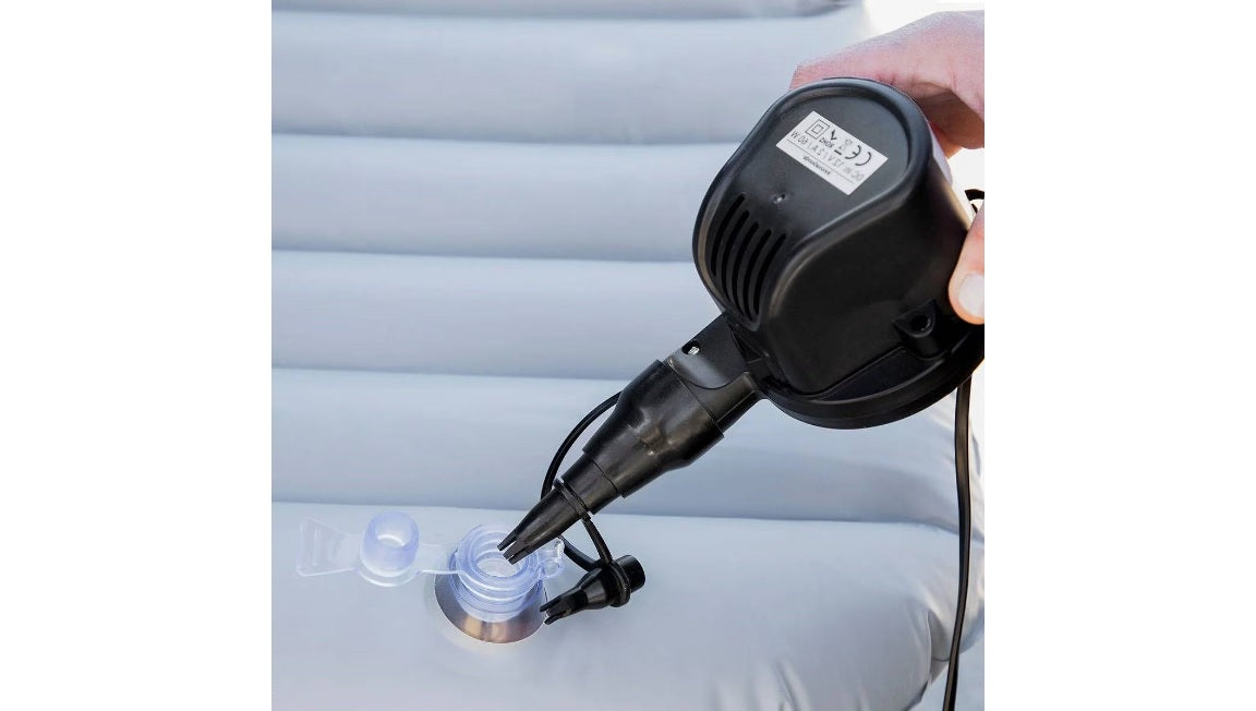 Saltea de dormit auto, PVC gonflabilă 72 × 132 cm — gri